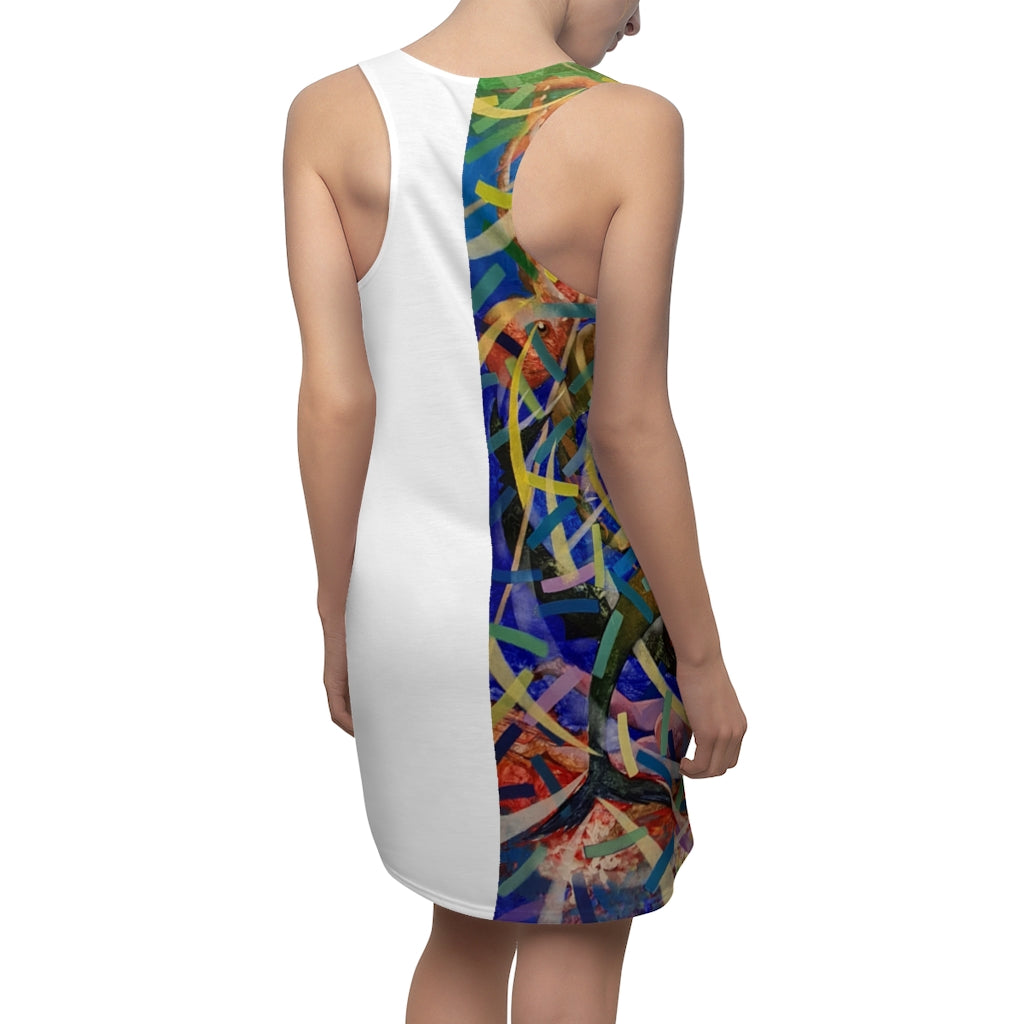 Prendisole donna pianeta blu by MILO - Women's Cut & Sew Racerback Dress blue planet by MILO